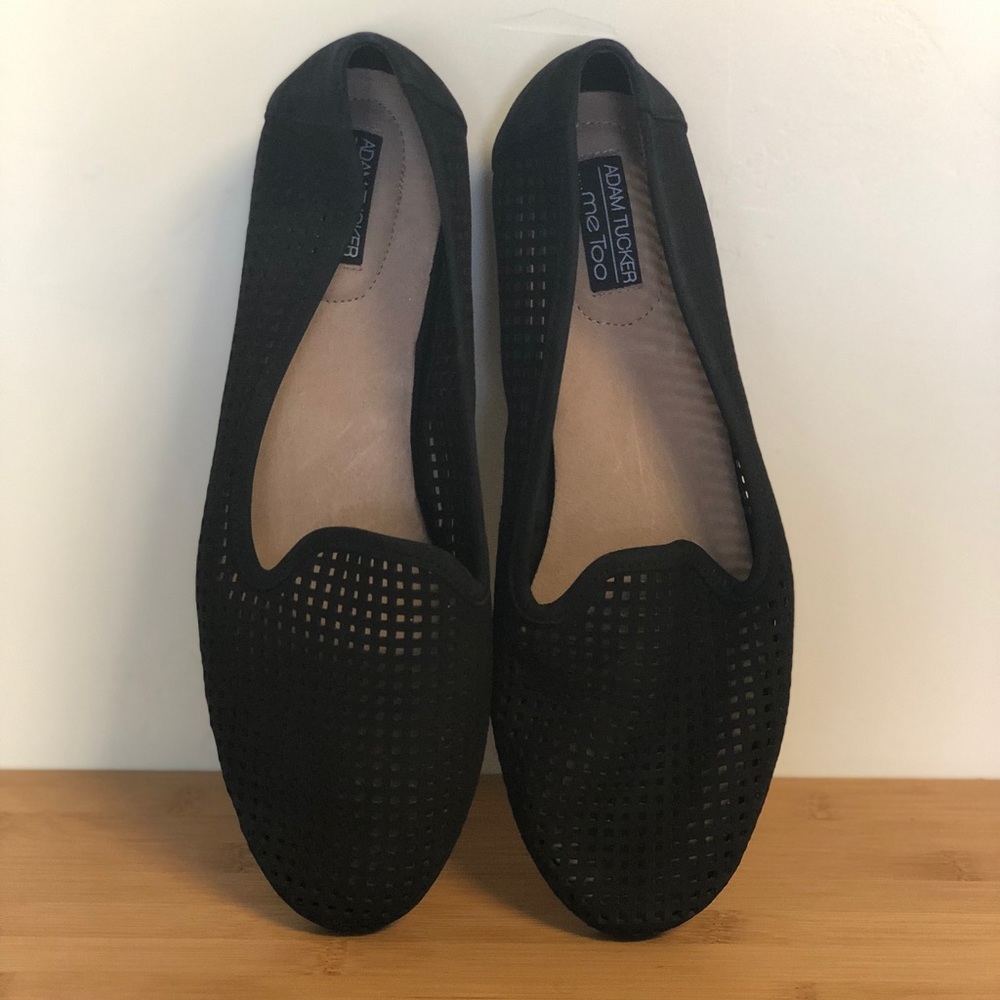 Me Too black loafers by Adam Tucker